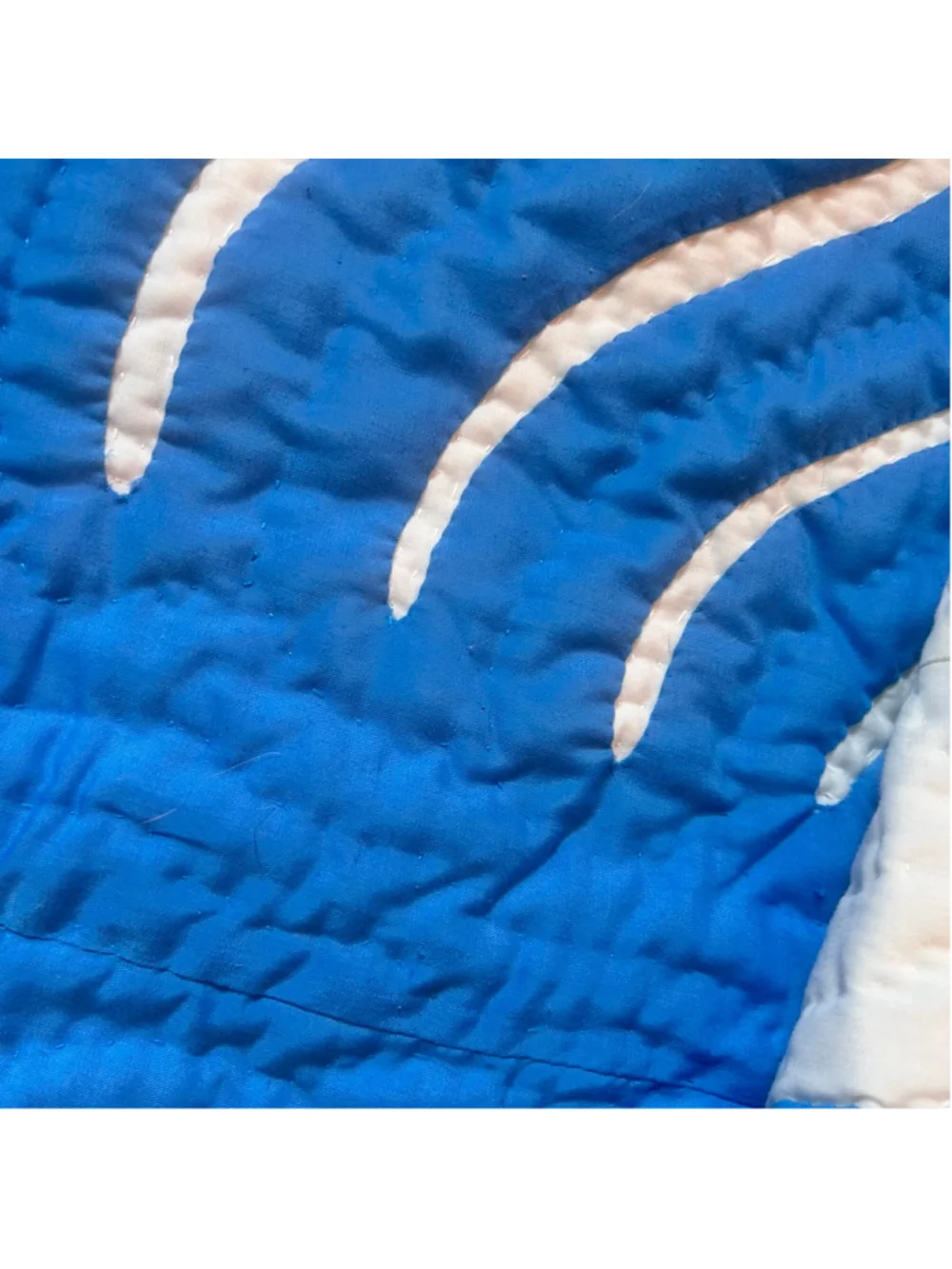 VTG Hand quilted Full Queen Quilt Tropical Turtle Hawaiian Island Farmhouse